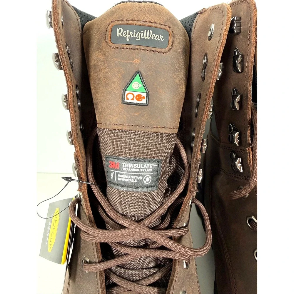 Men's RefrigiWear Insulated Composite Toe Work Boots 15M Brown CSA/ASTM & PR EH